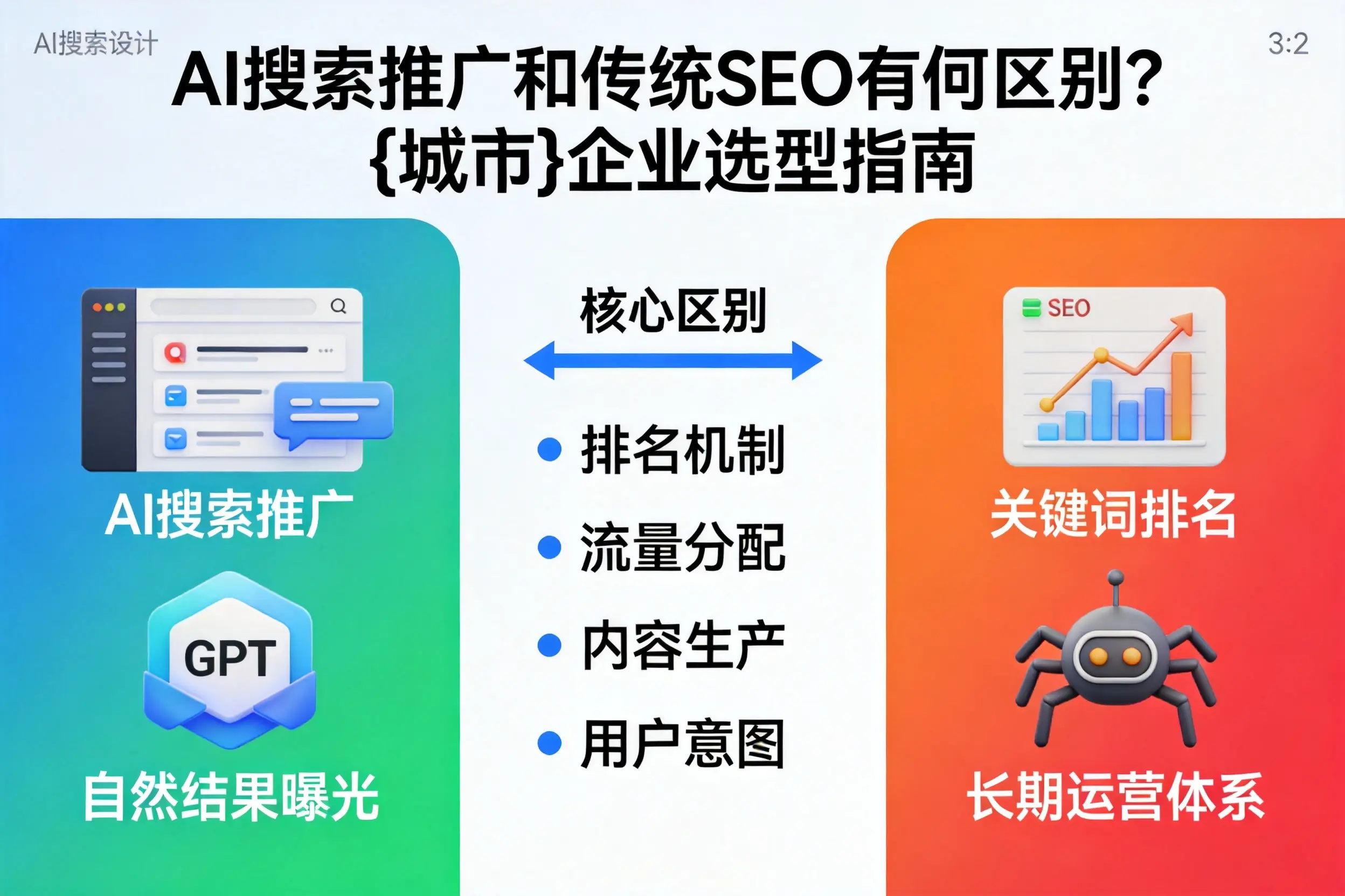 AI搜索推广和传统SEO有何区别？阿克苏企业选型指南