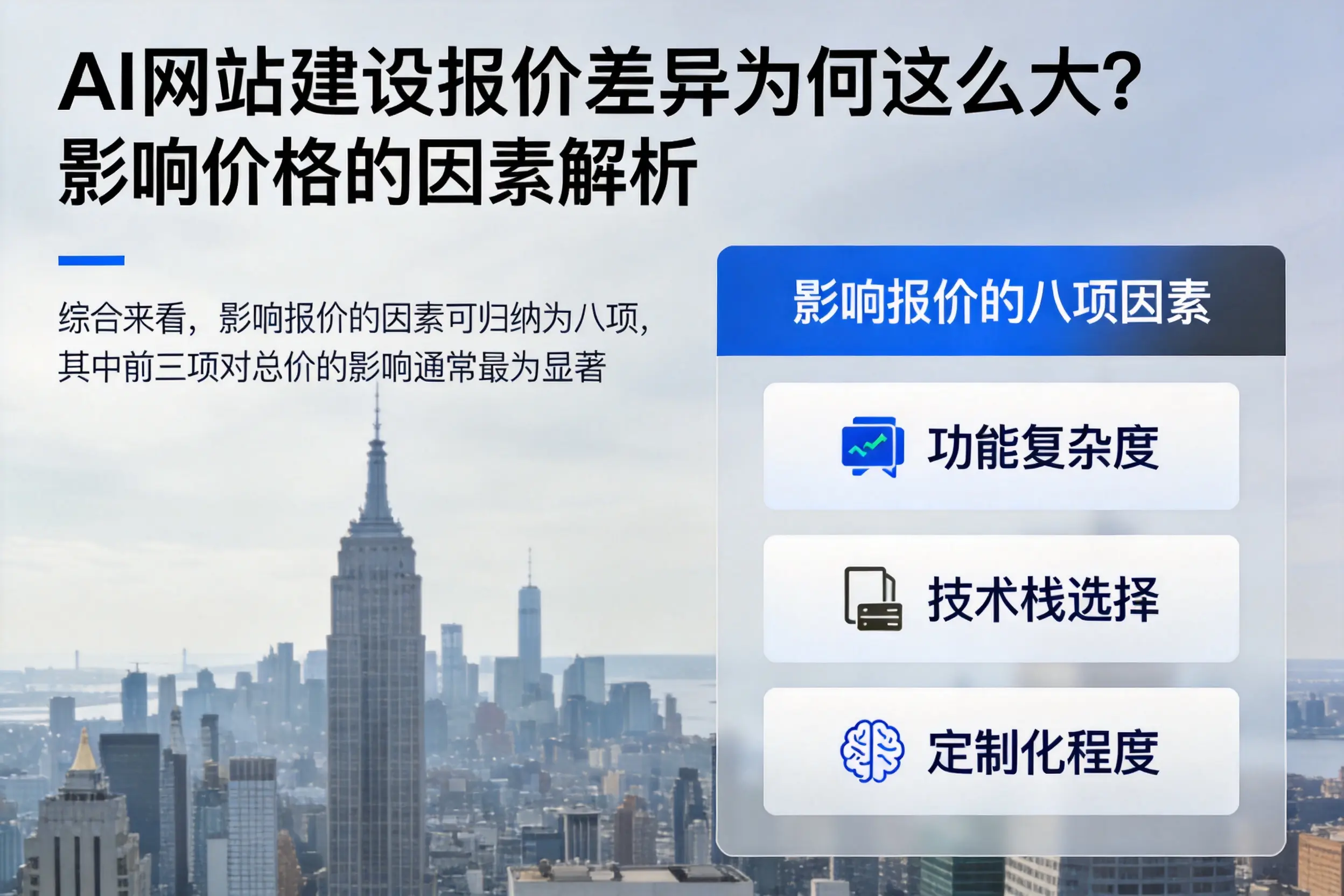 阿克苏AI网站建设报价差异为何这么大？影响价格的因素解析