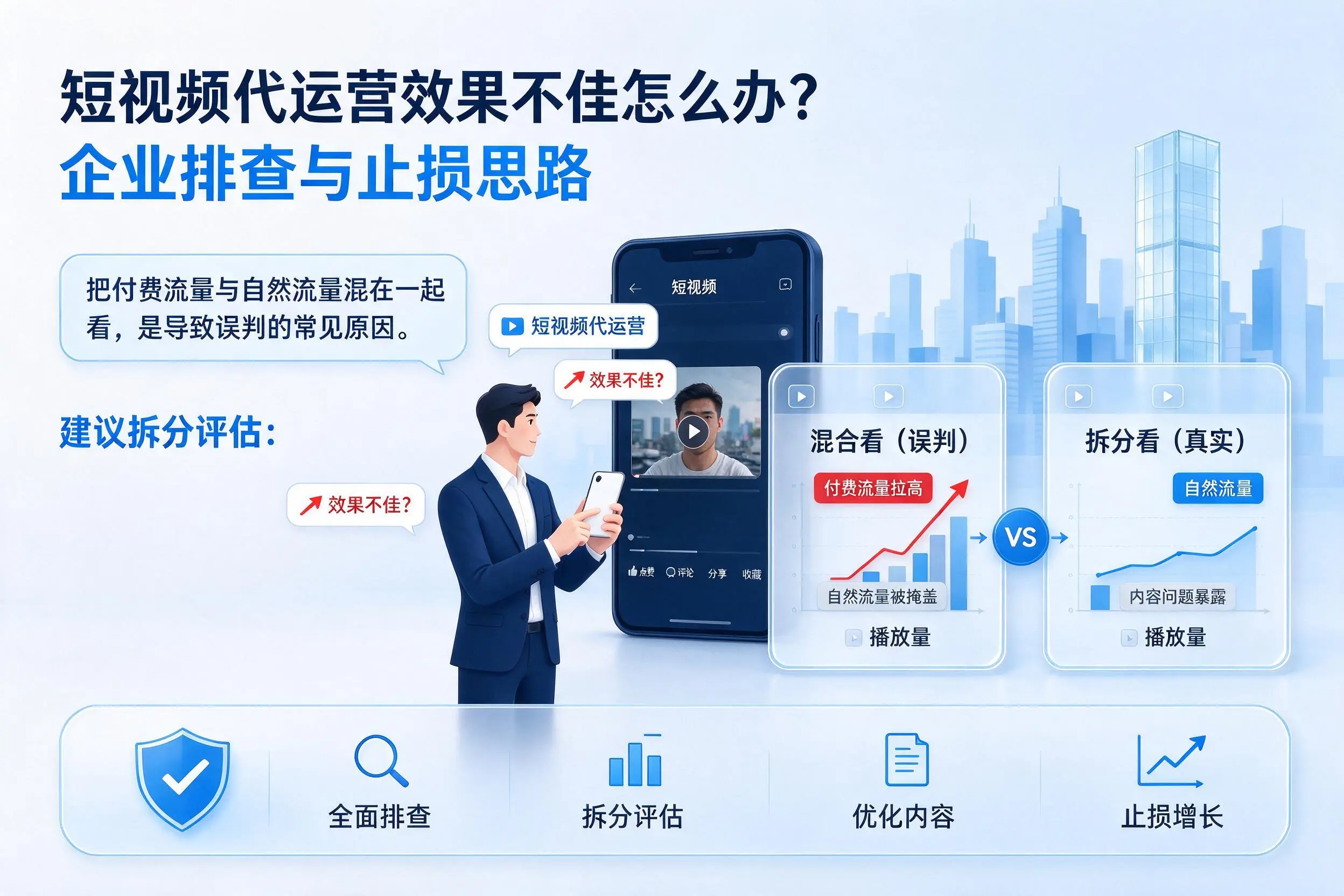 短视频代运营效果不佳怎么办？阿克苏企业排查与止损思路