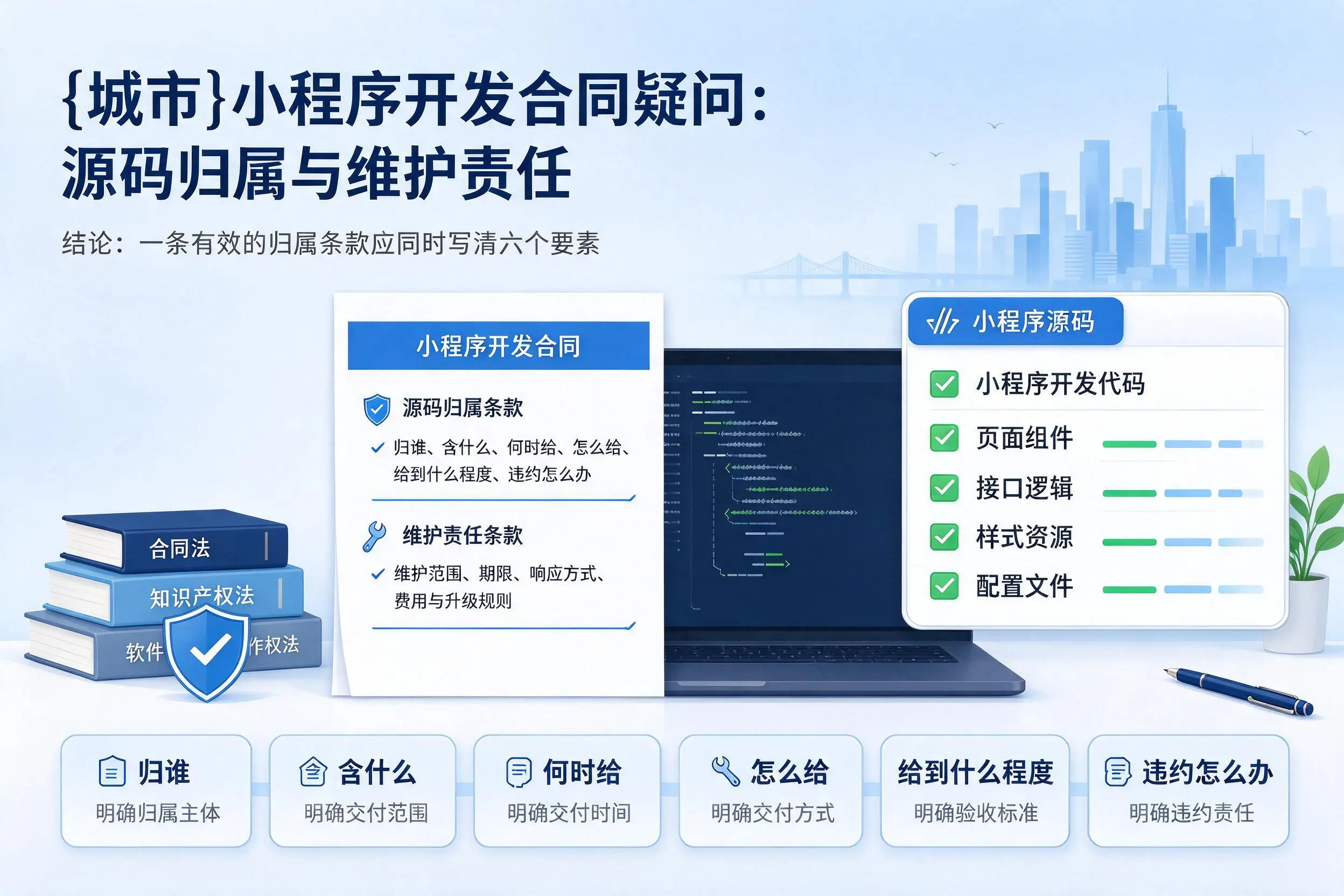 阿克苏小程序开发合同疑问：源码归属与维护责任