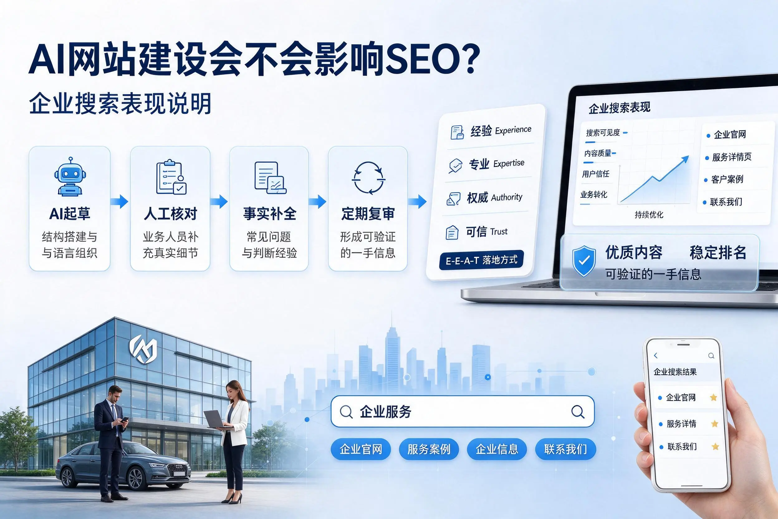 AI网站建设会不会影响SEO？阿克苏企业搜索表现说明
