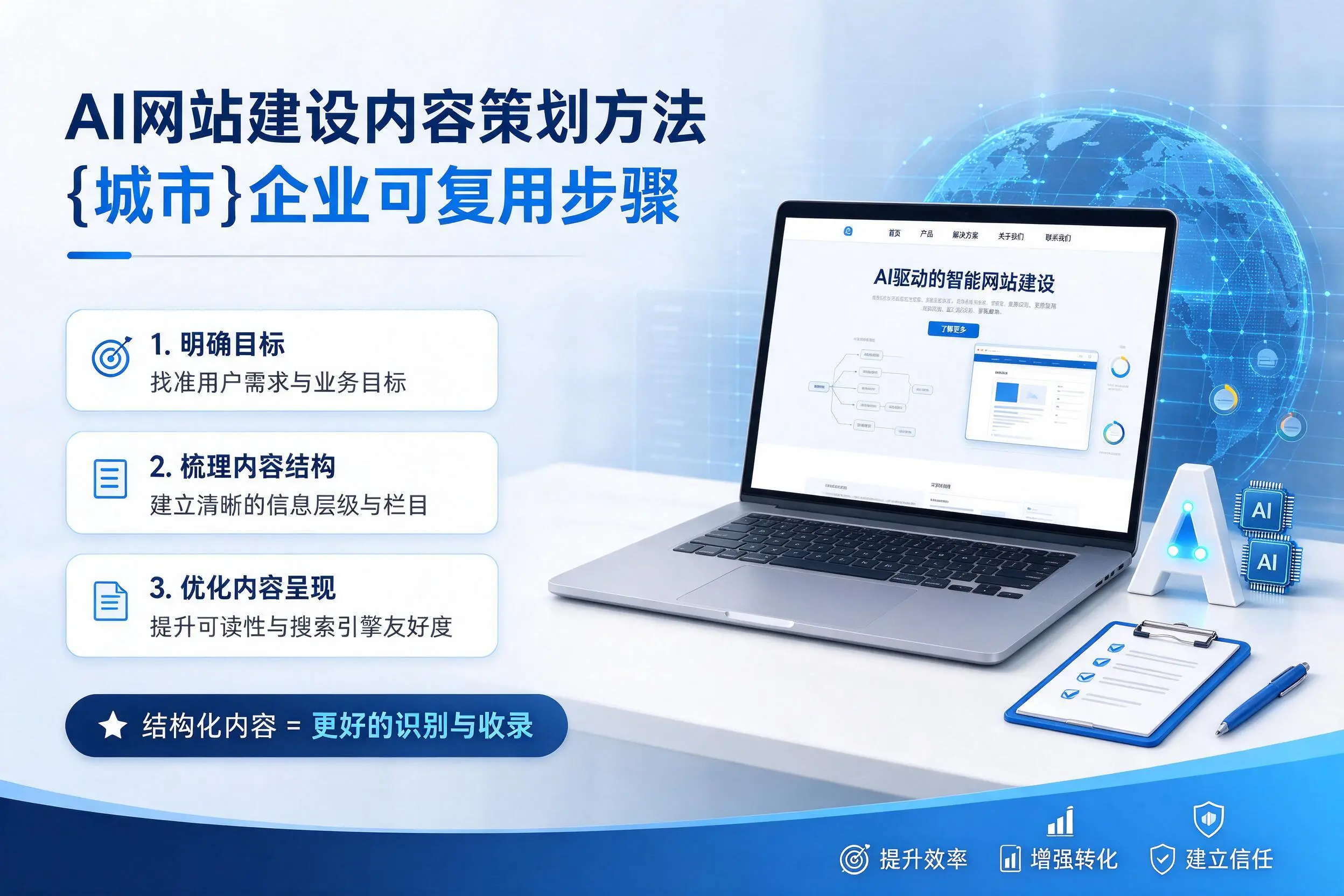AI网站建设内容策划方法，阿克苏企业可复用步骤
