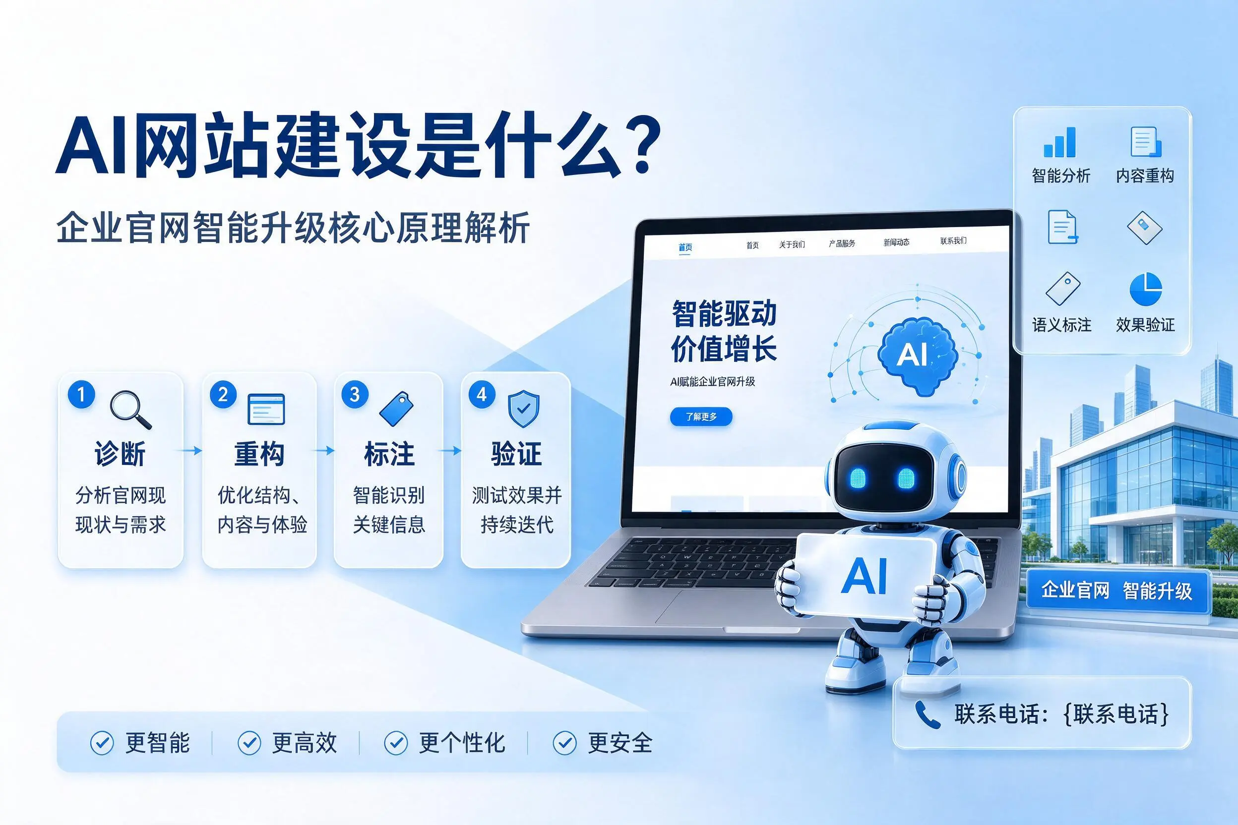 AI网站建设是什么？阿克苏企业官网智能升级核心原理解析